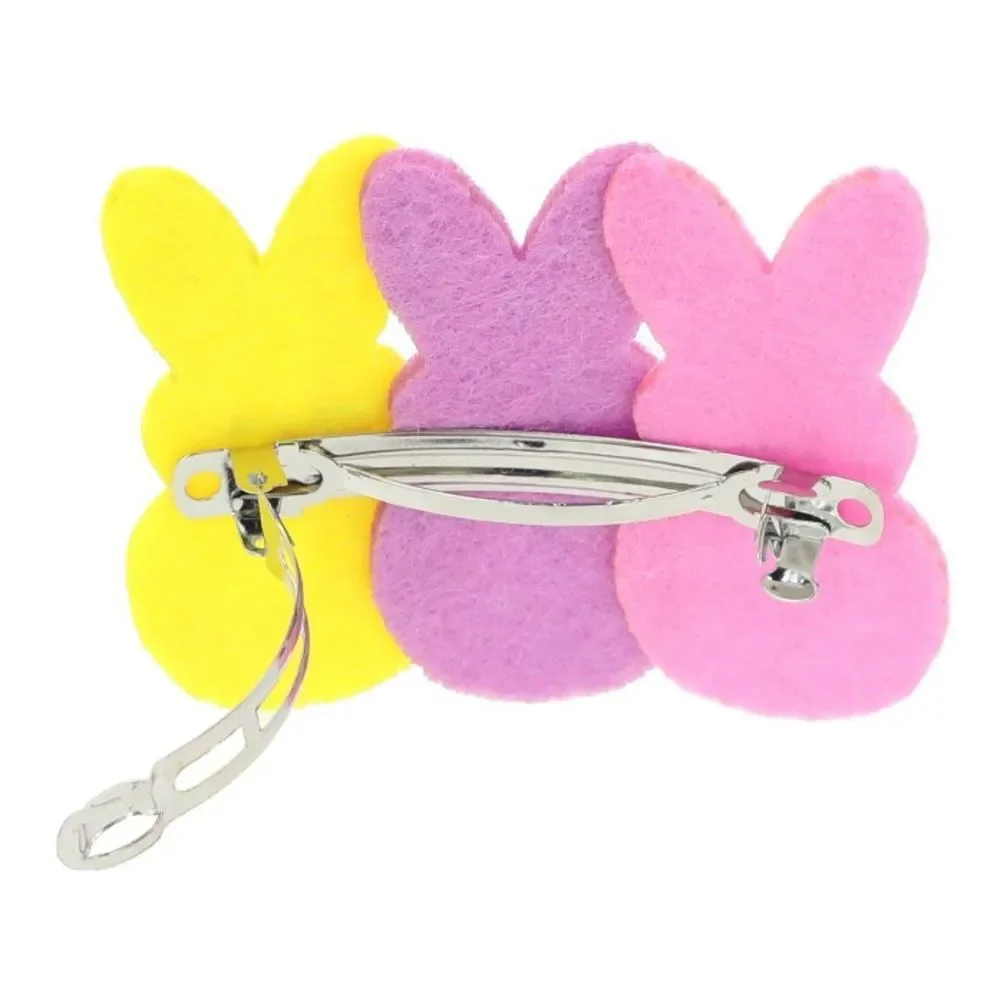 New Bundle of 2 Peeps Easter Colorful Bunny Hair Clips Hair Accessories